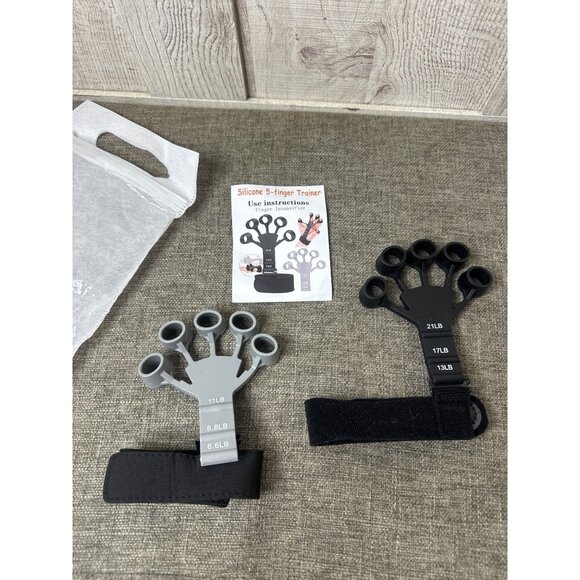 Other - Silicone 5-Finger Hand Exerciser w/ Adj Resistance 6.6LB-21LB Strength Training
